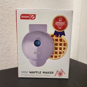 NEW Dash MINI WAFFLE MAKER Dual non-stick Kitchen Appliance Easter Basket Gift